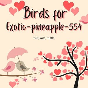 HOLD FOR EXOTIC PINEAPPLE 554